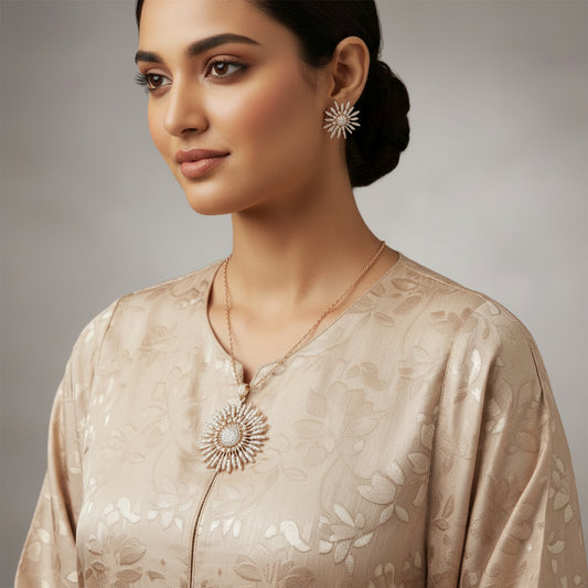 Set of diamond earrings on a dark background